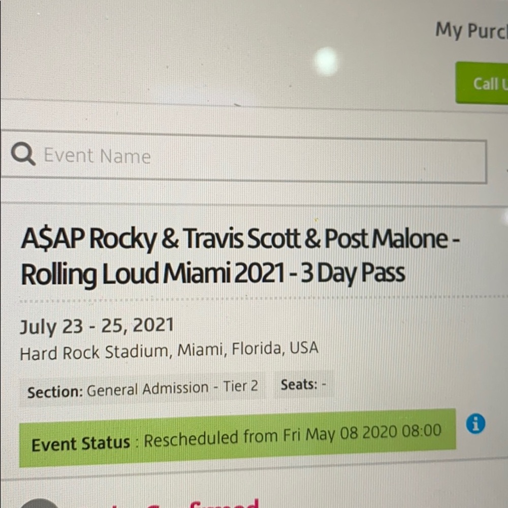 Rolling Loud Music Festival Ticket!